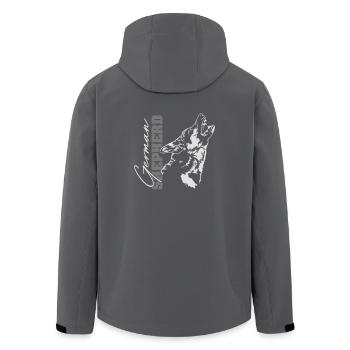 GERMAN SHEPHERD Wilsigns Hunde Hundesport DSH - Recycelte Männer Softshell-Jacke von Stanley/Stella - Anthrazit - Hinten - AI Model Male 185 light (185cm)