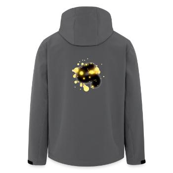 Design - Recycelte Männer Softshell-Jacke von Stanley/Stella - Anthrazit - Hinten - AI Model Male 185 light (185cm)