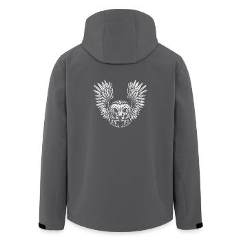 Eule Uhu Geschenk Vogel Raubvogel Spiritual Indian - Recycelte Männer Softshell-Jacke von Stanley/Stella - Anthrazit - Hinten - AI Model Male 185 light (185cm)