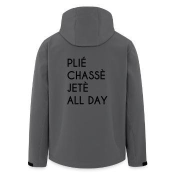 Ballett Ballerina Tanzen Tanzschule Geschenk - Recycelte Männer Softshell-Jacke von Stanley/Stella - Anthrazit - Hinten - AI Model Male 185 light (185cm)