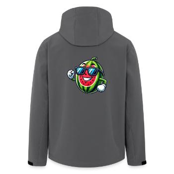 Cool pastèque Lunettes de soleil d’été Fruité - Veste softshell homme en polyester recyclé Stanley/Stella - charbon - Dos - AI Model Male 185 light (185cm)