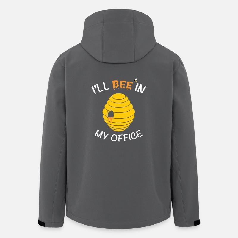 Bienenzüchter Imker T-Shirt Geschenk - Recycelte Männer Softshell-Jacke von Stanley/Stella - Anthrazit