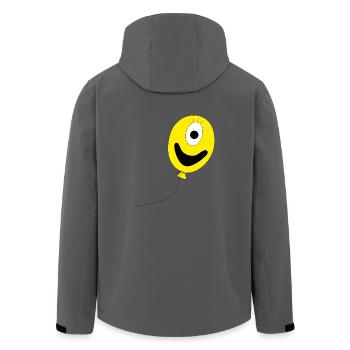 Zyklopen-Luftballon - Recycelte Männer Softshell-Jacke von Stanley/Stella - Anthrazit - Hinten - AI Model Male 185 light (185cm)