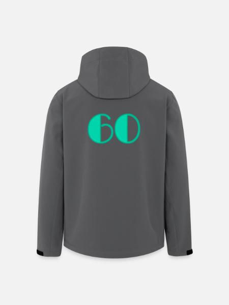 60 JAHRE. 60-JÄHRIGES JUBILÄUM. GEBURTSTAG 60 JAHRE. 60 - Recycelte Männer Softshell-Jacke von Stanley/Stella - Anthrazit