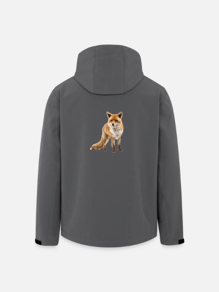 Fuchs - Recycelte Männer Softshell-Jacke von Stanley/Stella - Anthrazit