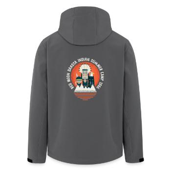 Indian Summer Camp - Recycelte Männer Softshell-Jacke von Stanley/Stella - Anthrazit - Hinten - AI Model Male 185 light (185cm)