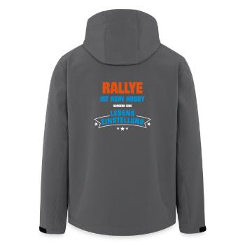 Rallye Sportart - Recycelte Männer Softshell-Jacke von Stanley/Stella - Anthrazit - Hinten - AI Model Male 185 light (185cm)