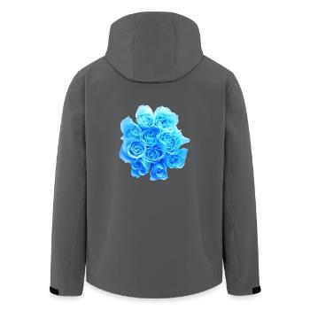 daffodils roses rosen blumen flowers tulips tulpen - Recycelte Männer Softshell-Jacke von Stanley/Stella - Anthrazit - Hinten - AI Model Male 185 light (185cm)