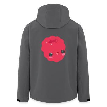 süße Himbeere - Recycelte Männer Softshell-Jacke von Stanley/Stella - Anthrazit - Hinten - AI Model Male 185 light (185cm)