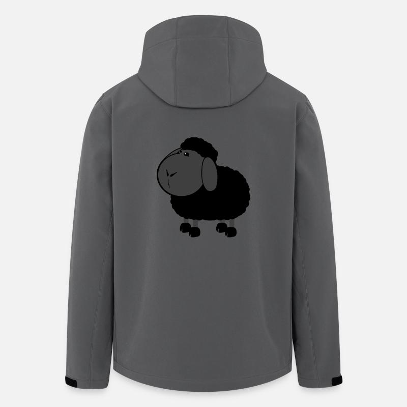 schwarzes Schaf - Recycelte Männer Softshell-Jacke von Stanley/Stella - Anthrazit