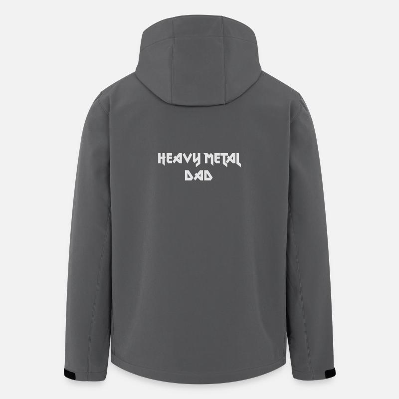 heavy metal dad - Recycelte Männer Softshell-Jacke von Stanley/Stella - Anthrazit