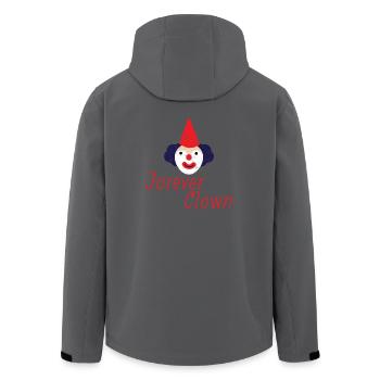 Clown: Forever Clown - Geschenk - Recycelte Männer Softshell-Jacke von Stanley/Stella - Anthrazit - Hinten - AI Model Male 185 light (185cm)