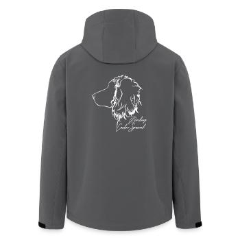 WORKING COCKER SPANIEL Profil Hunde Hund Wilsigns - Recycelte Männer Softshell-Jacke von Stanley/Stella - Anthrazit - Hinten - AI Model Male 185 light (185cm)