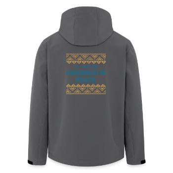 Ugly Hanukkah, Chanukkah, Lichterfest, Geschenk - Recycelte Männer Softshell-Jacke von Stanley/Stella - Anthrazit - Hinten - AI Model Male 185 light (185cm)
