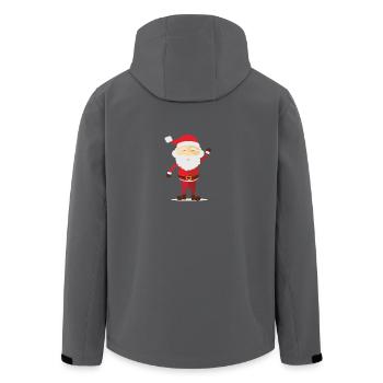 weihnachtsmann - Recycelte Männer Softshell-Jacke von Stanley/Stella - Anthrazit - Hinten - AI Model Male 185 light (185cm)