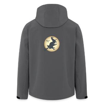 Hexe - Recycelte Männer Softshell-Jacke von Stanley/Stella - Anthrazit - Hinten - AI Model Male 185 light (185cm)