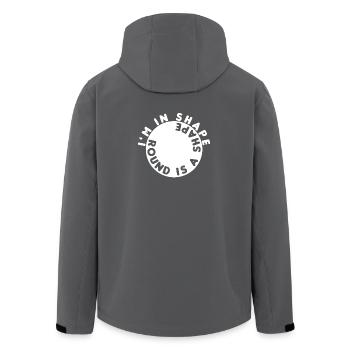 Funny - Funny shirt - alcohol - funny - Men’s Recycled Softshell Jacket by Stanley/Stella - anthracite - Back - AI Model Male 185 light (185cm)
