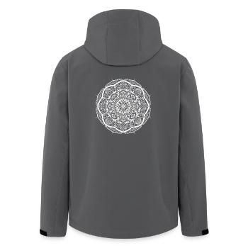 Mandala - Veste softshell homme en polyester recyclé Stanley/Stella - charbon - Dos - AI Model Male 185 light (185cm)