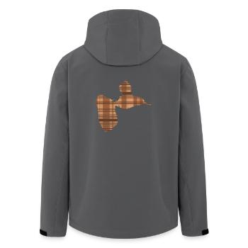 T-Shirt gwada Madrassa Brown - Recycelte Männer Softshell-Jacke von Stanley/Stella - Anthrazit - Hinten - AI Model Male 185 light (185cm)