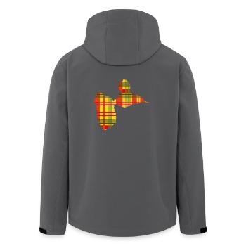 Shirt Gwada Madrassa - Recycelte Männer Softshell-Jacke von Stanley/Stella - Anthrazit - Hinten - AI Model Male 185 light (185cm)
