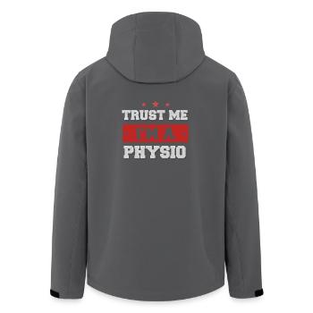 Trust me I'm a Physio! - Recycelte Männer Softshell-Jacke von Stanley/Stella - Anthrazit - Hinten - AI Model Male 185 light (185cm)