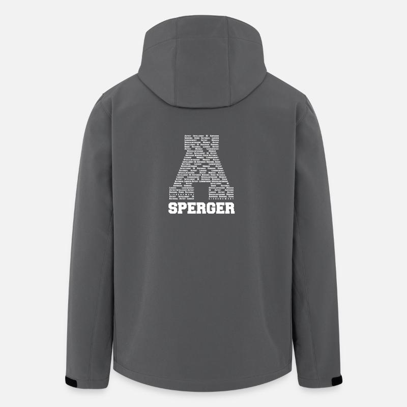 Le syndrome d'Asperger - T-SHIRT - Veste softshell homme en polyester recyclé Stanley/Stella - charbon