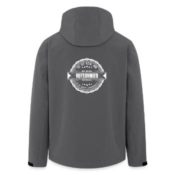 Hufschmied - Es ist kein Job Tshirt - Recycelte Männer Softshell-Jacke von Stanley/Stella - Anthrazit - Hinten - AI Model Male 185 light (185cm)