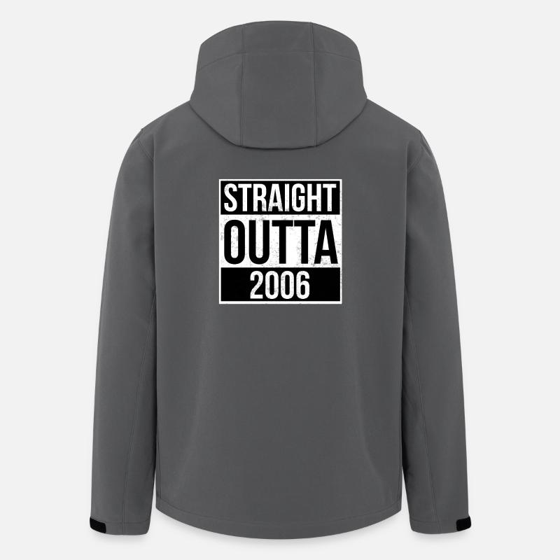 Straight Outta 2006 - Veste softshell homme en polyester recyclé Stanley/Stella - charbon