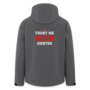 Trust me I'm a Hunter - Recycelte Männer Softshell-Jacke von Stanley/Stella - Anthrazit - Hinten - AI Model Male 185 light (185cm)