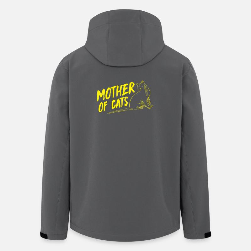 chat Mère de chats - Veste softshell homme en polyester recyclé Stanley/Stella - charbon