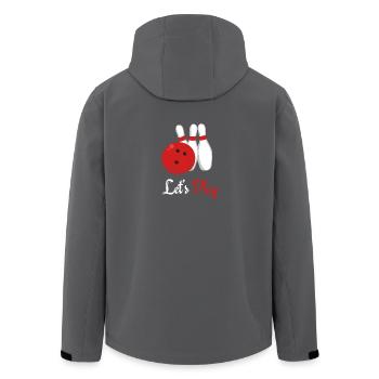 Bowling - Recycelte Männer Softshell-Jacke von Stanley/Stella - Anthrazit - Hinten - AI Model Male 185 light (185cm)