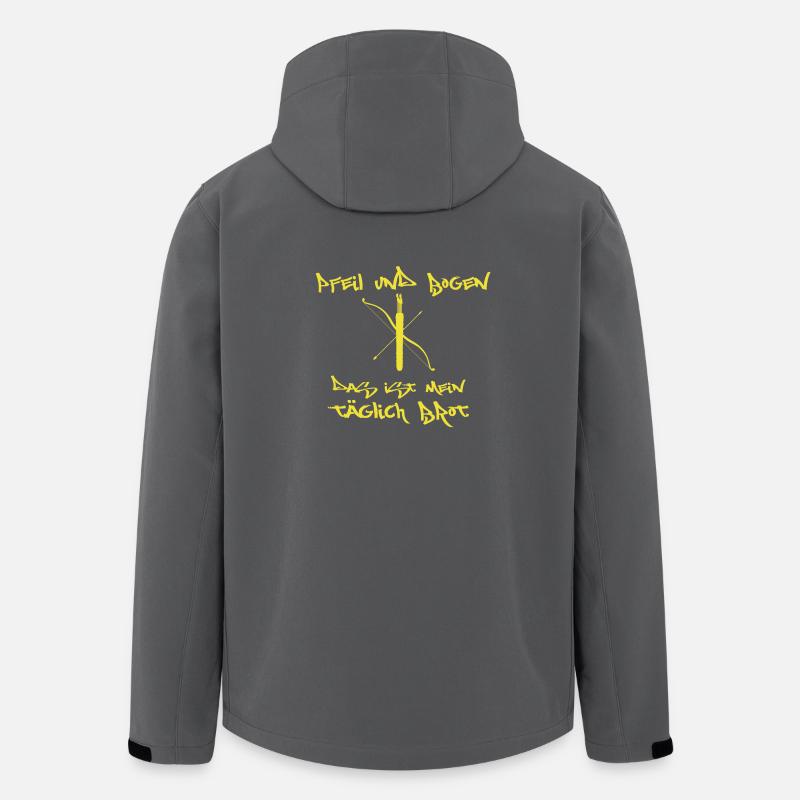 Bogenschießen Bogenschütze Hobby Geschenk Pfeil - Recycelte Männer Softshell-Jacke von Stanley/Stella - Anthrazit