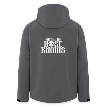 The Nose Knows - Recycelte Männer Softshell-Jacke von Stanley/Stella - Anthrazit - Hinten - AI Model Male 185 light (185cm)