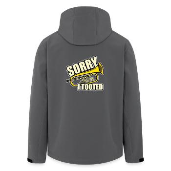 Sorry i tooted - Recycelte Männer Softshell-Jacke von Stanley/Stella - Anthrazit - Hinten - AI Model Male 185 light (185cm)