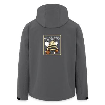le gars d'abeille - Veste softshell homme en polyester recyclé Stanley/Stella - charbon - Dos - AI Model Male 185 light (185cm)