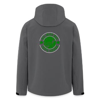 Saint Patrick's Day Irland Irisch Glück Geschenk - Recycelte Männer Softshell-Jacke von Stanley/Stella - Anthrazit - Hinten - AI Model Male 185 light (185cm)