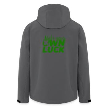 Saint Patrick's Day Irland Irisch Glück Geschenk - Recycelte Männer Softshell-Jacke von Stanley/Stella - Anthrazit - Hinten - AI Model Male 185 light (185cm)