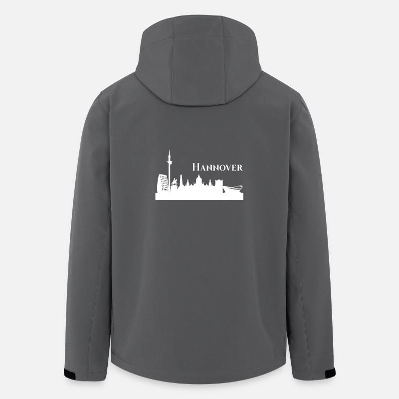 Hannover Skyline - Recycelte Männer Softshell-Jacke von Stanley/Stella - Anthrazit
