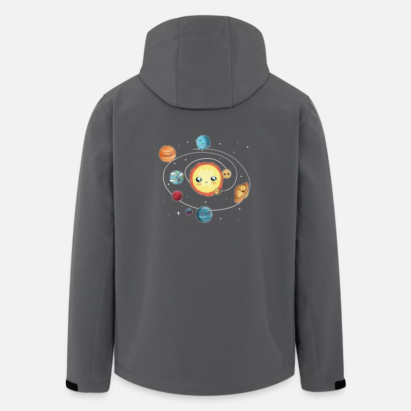 das Sonnensystem - Recycelte Männer Softshell-Jacke von Stanley/Stella - Anthrazit