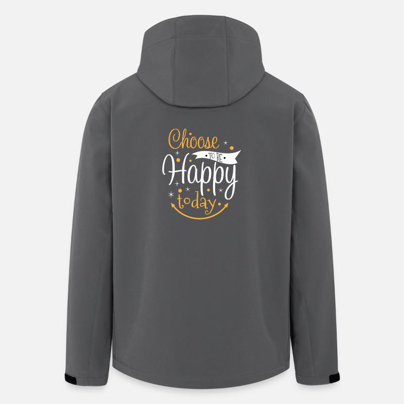 Choose to be happy today - Men’s Recycled Softshell Jacket by Stanley/Stella - anthracite