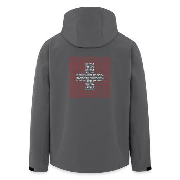Schweiz Suisse Svizzera Zwitzerland Design - Recycelte Männer Softshell-Jacke von Stanley/Stella - Anthrazit - Hinten - AI Model Male 185 light (185cm)