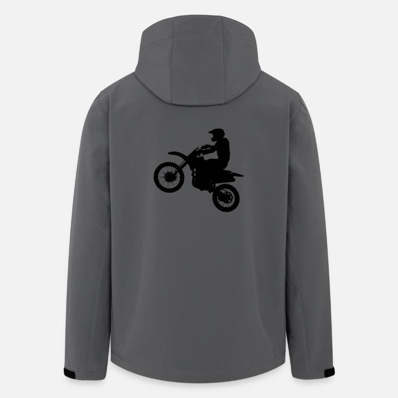 Motorcross - Veste softshell homme en polyester recyclé Stanley/Stella - charbon