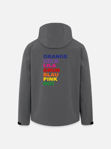 Regenbogen T-Shirt - Recycelte Männer Softshell-Jacke von Stanley/Stella - Anthrazit