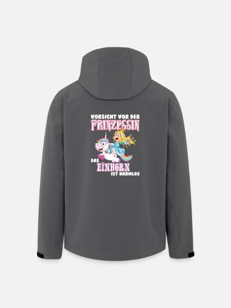 Einhorn - Recycelte Männer Softshell-Jacke von Stanley/Stella - Anthrazit