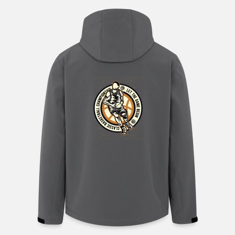 Classic Basketball Championship - Recycelte Männer Softshell-Jacke von Stanley/Stella - Anthrazit