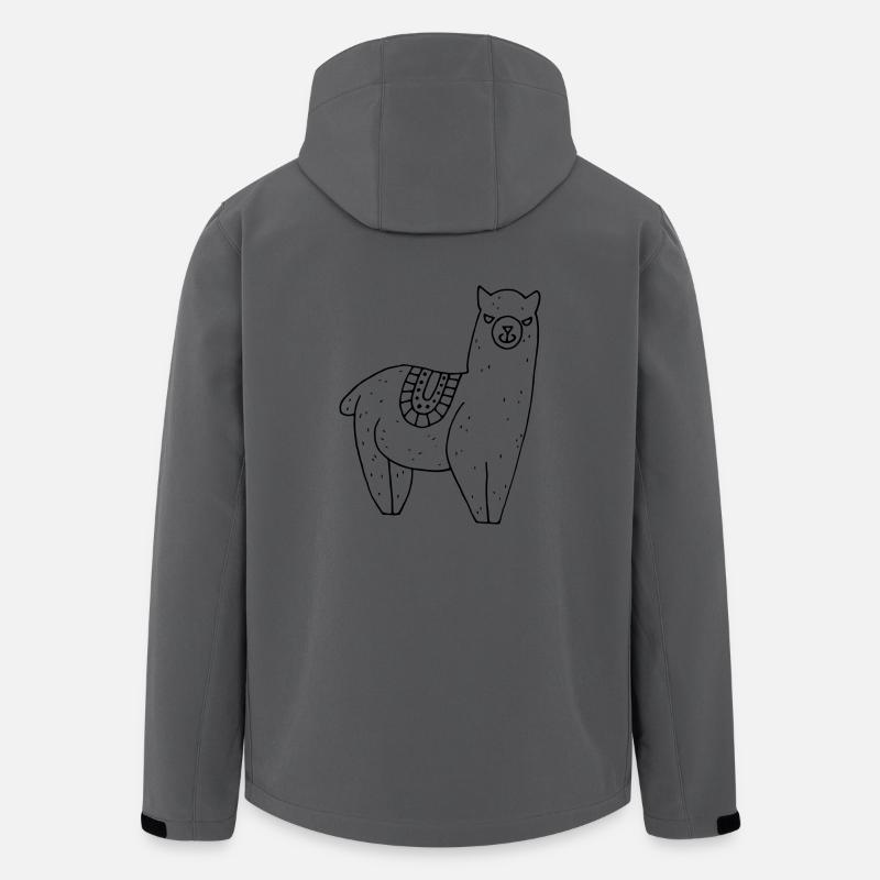 Alpaga avec couverture - Veste softshell homme en polyester recyclé Stanley/Stella - charbon