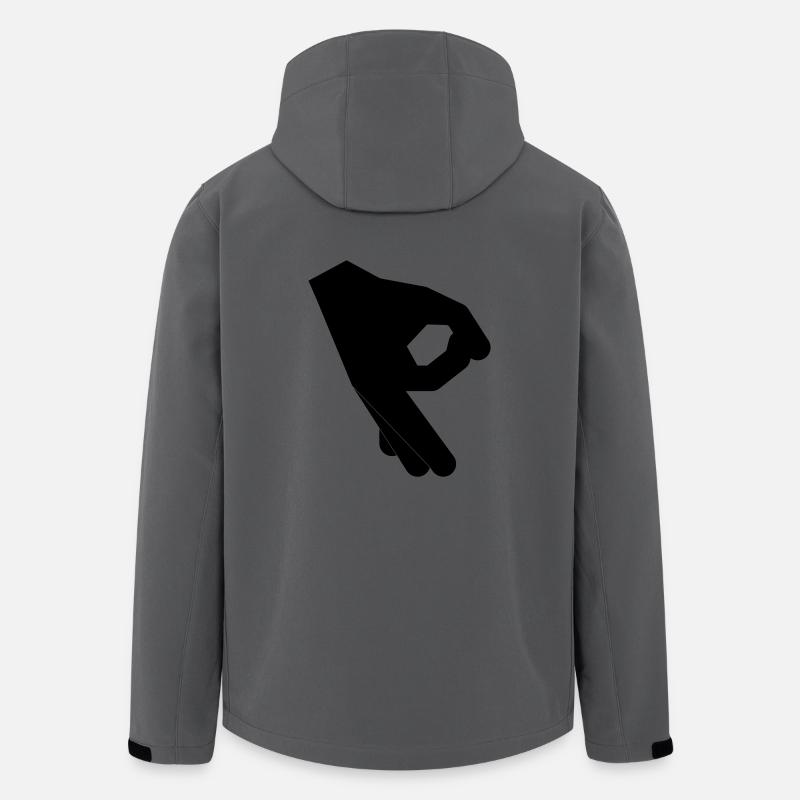 Hand game - Men’s Recycled Softshell Jacket by Stanley/Stella - anthracite