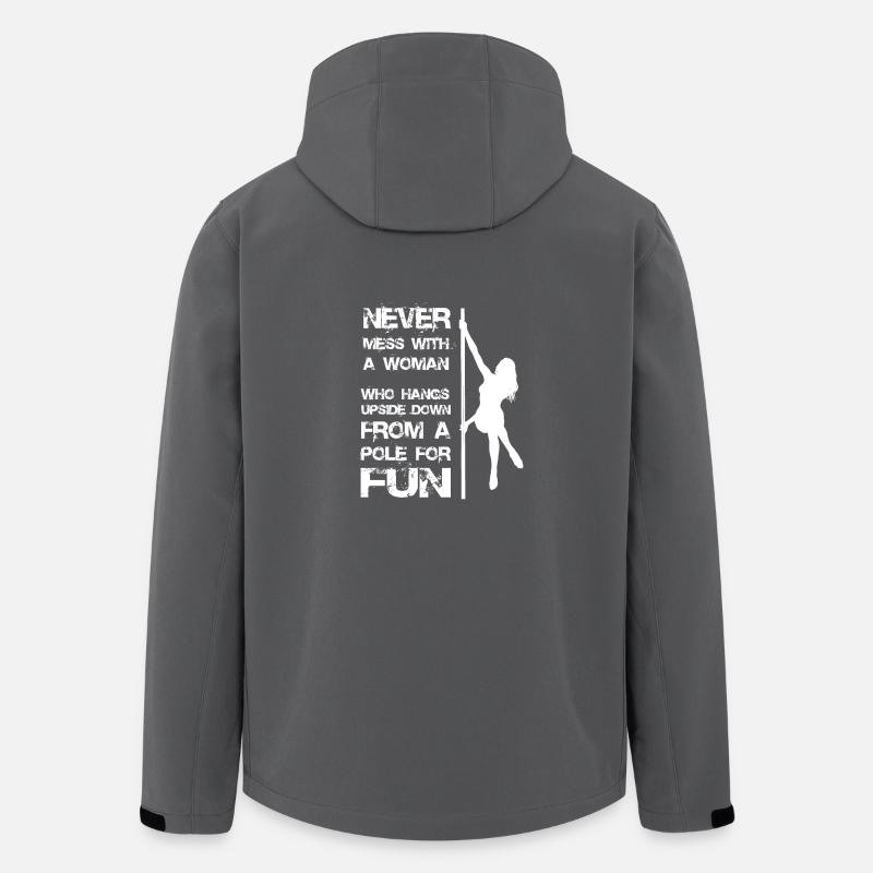 Pole dance woman gift - Men’s Recycled Softshell Jacket by Stanley/Stella - anthracite