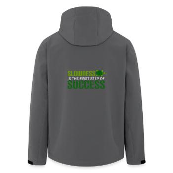 Schildkröte Reptilien Meerestier turtle tortuga ne - Recycelte Männer Softshell-Jacke von Stanley/Stella - Anthrazit - Hinten - AI Model Male 185 light (185cm)