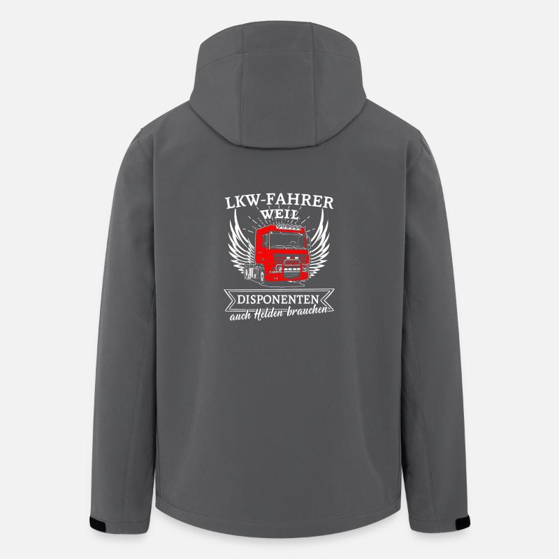 Lastwagen Shirt · LKW-Fahrer · Disponenten Helden - Recycelte Männer Softshell-Jacke von Stanley/Stella - Anthrazit